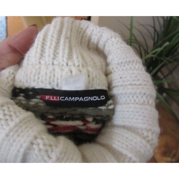 Flli Campagnolo Nordic Wool Blend Turtleneck in Size Small - Picture 5 of 7